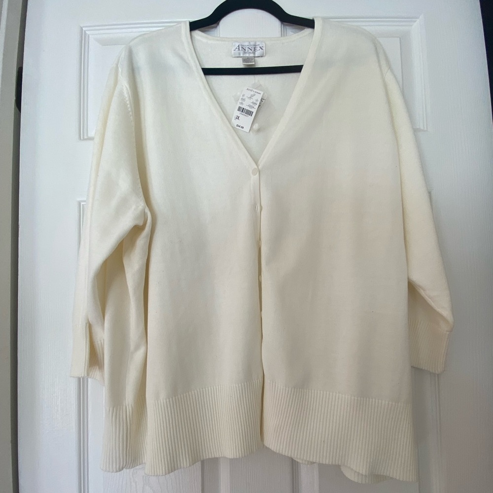 Casual Corner Annex Woman Cream Cardigan